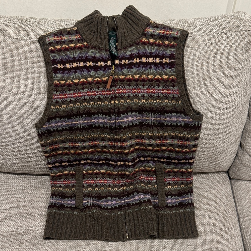 Ralph Lauren Multicolor Knit Vest